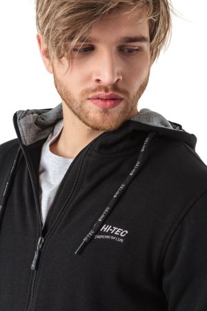 Hi-Tec Bluza męska Silan Black/Grey Melange r. L 3