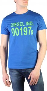 Diesel DIESEL T-SHIRT Z KRÓTKIM RĘKAWEM MĘSKI NIEBIESKI XL 1