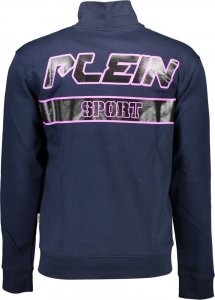 Plein Sport PLEIN SPORT MĘSKA NIEBIESKA BLUZA Z ZAMKIEM S 2