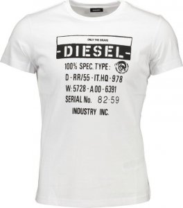 Diesel DIESEL BIAŁA MĘSKA KOSZULKA Z KRÓTKIM RĘKAWEM XL 1