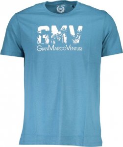 Gian Marco Venturi GIAN MARCO VENTURI T-SHIRT MĘSKI Z KRÓTKIM RĘKAWEM NIEBIESKI 2XL 1