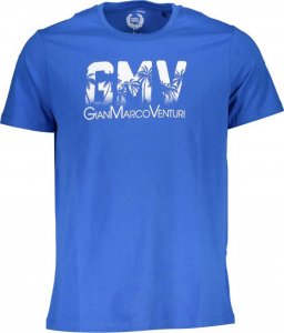 Gian Marco Venturi GIAN MARCO VENTURI T-SHIRT MĘSKI Z KRÓTKIM RĘKAWEM NIEBIESKI L 1