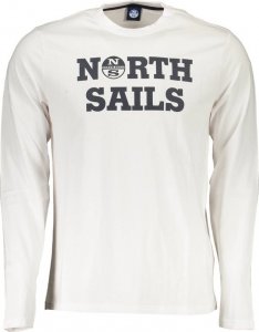 NORTH SAILS NORTH SAILS T-SHIRT Z DŁUGIM RĘKAWEM MĘSKI BIAŁY L 1