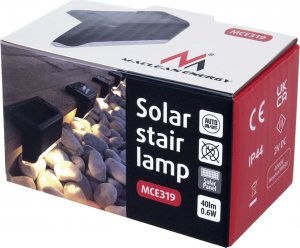 Oprawa schodowa Maclean Lampa solarna schodowa tarasowa MCE319 LED IP44 4000K czujnik zmierzchu 15