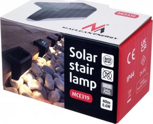 Oprawa schodowa Maclean Lampa solarna schodowa tarasowa MCE319 LED IP44 4000K czujnik zmierzchu 3
