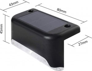 Oprawa schodowa Maclean Lampa solarna schodowa tarasowa MCE319 LED IP44 4000K czujnik zmierzchu 7