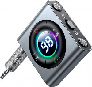 Transmiter FM Joyroom Transmiter FM / Odbiornik Bluetooth 5.3 AUX Joyroom JR-CB2 (szary) 1