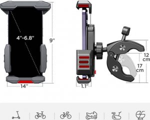 Joyroom Uchwyt rowerowy Joyroom JR-ZS265 do telefonów (czarny) 7