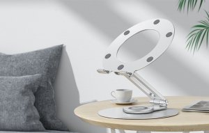 Omoton Stojak na laptop regulowany Omoton LA04 (srebrny) 3