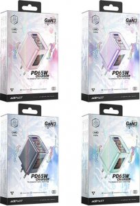 Ładowarka Acefast Ładowarka sieciowa A45, 2x USB-C,1xUSB-A, 65W PD (zielona) 5