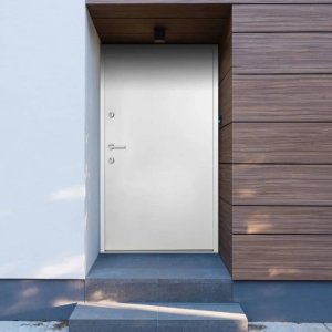 vidaXL vidaXL Drzwi wejściowe, białe, 100x200 cm, aluminium 1