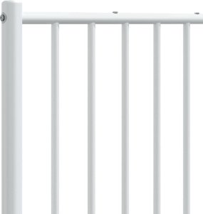 vidaXL vidaXL Metalowe wezgłowie, białe, 180 cm 6