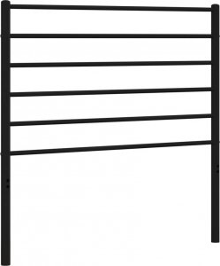vidaXL vidaXL Metalowe wezgłowie, czarne, 107 cm 2