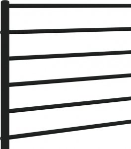 vidaXL vidaXL Metalowe wezgłowie, czarne, 107 cm 6
