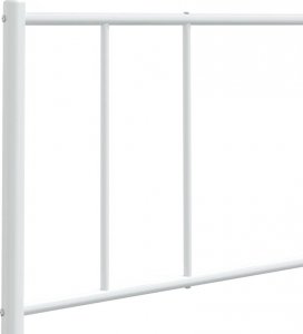 vidaXL vidaXL Metalowe wezgłowie, białe, 200 cm 7