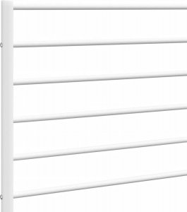 vidaXL vidaXL Metalowe wezgłowie, białe, 100 cm 6