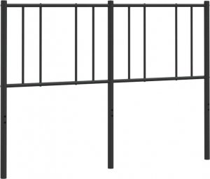 vidaXL vidaXL Metalowe wezgłowie, czarne, 140 cm 4