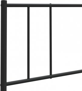 vidaXL vidaXL Metalowe wezgłowie, czarne, 140 cm 7