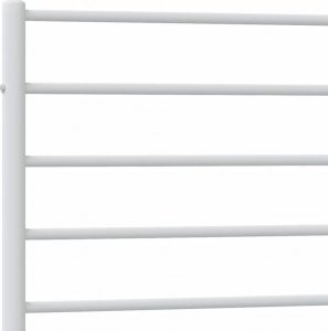 vidaXL vidaXL Metalowa rama łóżka z wezgłowiem, biała, 80x200 cm 9