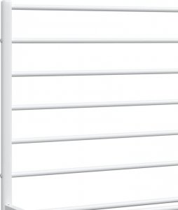 vidaXL vidaXL Metalowa rama łóżka z wezgłowiem, biała, 120x190 cm 9