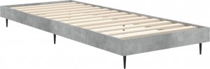vidaXL vidaXL Rama łóżka, szarość betonu, 75x190 cm, materiał drewnopochodny 5