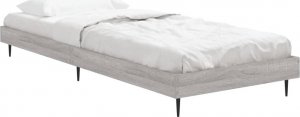 vidaXL vidaXL Rama łóżka, szary dąb sonoma, 75x190cm, materiał drewnopochodny 3