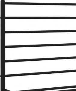 vidaXL vidaXL Metalowa rama łóżka z wezgłowiem, czarna, 135x190 cm 9