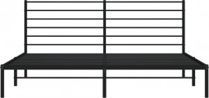 vidaXL vidaXL Metalowa rama łóżka z wezgłowiem, czarna, 183x213 cm 6