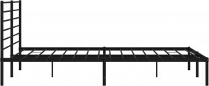 vidaXL vidaXL Metalowa rama łóżka z wezgłowiem, czarna, 183x213 cm 7