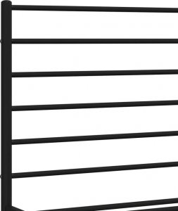 vidaXL vidaXL Metalowa rama łóżka z wezgłowiem i zanóżkiem, czarna, 150x200cm 9