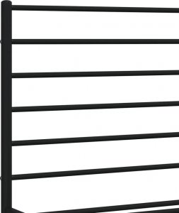 vidaXL vidaXL Metalowa rama łóżka z wezgłowiem i zanóżkiem, czarna, 200x200cm 9