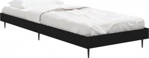 vidaXL vidaXL Rama łóżka, czarna, 75x190 cm, materiał drewnopochodny 3