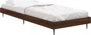 vidaXL vidaXL Rama łóżka, brązowy dąb, 75x190 cm, materiał drewnopochodny 3
