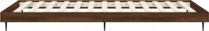 vidaXL vidaXL Rama łóżka, brązowy dąb, 75x190 cm, materiał drewnopochodny 7