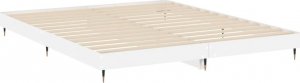 vidaXL vidaXL Rama łóżka, biała, połysk, 120x200 cm, materiał drewnopochodny 5