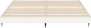 vidaXL vidaXL Rama łóżka, biała, połysk, 120x200 cm, materiał drewnopochodny 6