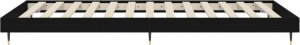 vidaXL vidaXL Rama łóżka, czarna, 75x190 cm, materiał drewnopochodny 7