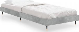 vidaXL vidaXL Rama łóżka, szarość betonu, 75x190 cm, materiał drewnopochodny 2