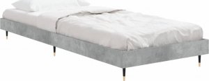 vidaXL vidaXL Rama łóżka, szarość betonu, 75x190 cm, materiał drewnopochodny 4
