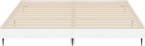 vidaXL vidaXL Rama łóżka, biała, połysk, 150x200 cm, materiał drewnopochodny 6