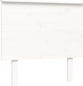 vidaXL vidaXL Rama łóżka z wezgłowiem, biała, 3FT, pojedyncza, lite drewno 8