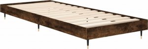 vidaXL vidaXL Rama łóżka, przydymiony dąb, 75x190 cm, materiał drewnopochodny 5