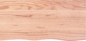 vidaXL vidaXL Półka, jasnobrązowa, 100x50x6cm, lakierowane lite drewno dębowe 2