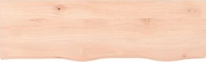 vidaXL vidaXL Półka, 100x30x4 cm, surowe lite drewno dębowe 2