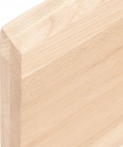 vidaXL vidaXL Półka, 100x30x4 cm, surowe lite drewno dębowe 3