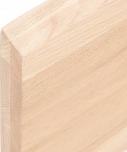 vidaXL vidaXL Półka, 80x50x4 cm, surowe lite drewno dębowe 3