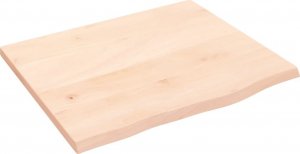 vidaXL vidaXL Półka, 60x50x2 cm, surowe lite drewno dębowe 1