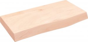 vidaXL vidaXL Półka, 60x30x6 cm, surowe lite drewno dębowe 1