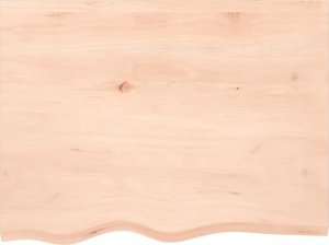 vidaXL vidaXL Półka, 80x60x2 cm, surowe lite drewno dębowe 2
