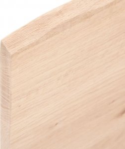 vidaXL vidaXL Półka, 80x60x2 cm, surowe lite drewno dębowe 3